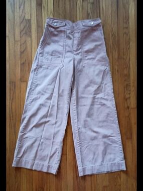 High-Waist Wide-Leg Women’s Pants in Light Pink